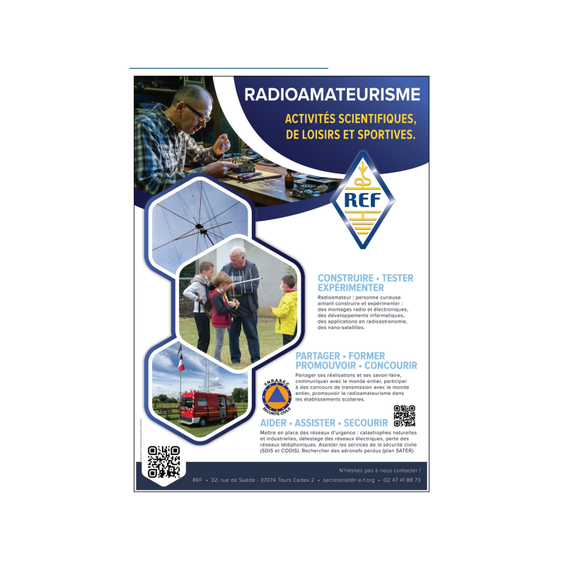 JEU AFFICHES ACTIVITES RADIOAMATEURS - ACTIVITES SCIENTIFIQUES